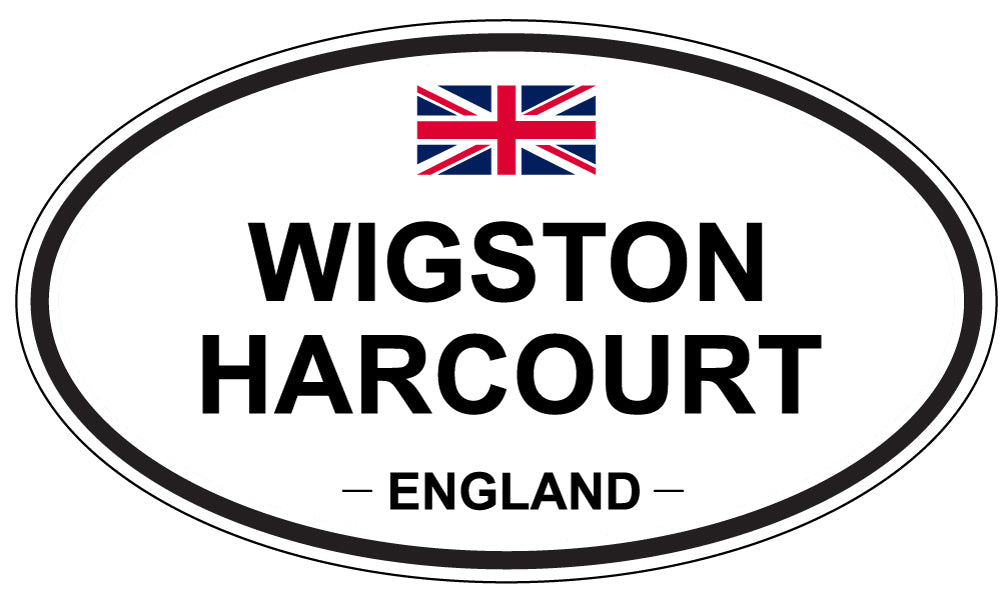 WIGSTON HARCOURT, England - Oval Magnet