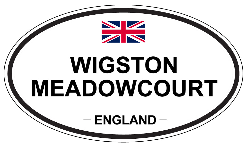 WIGSTON MEADOWCOURT, England - Oval Magnet