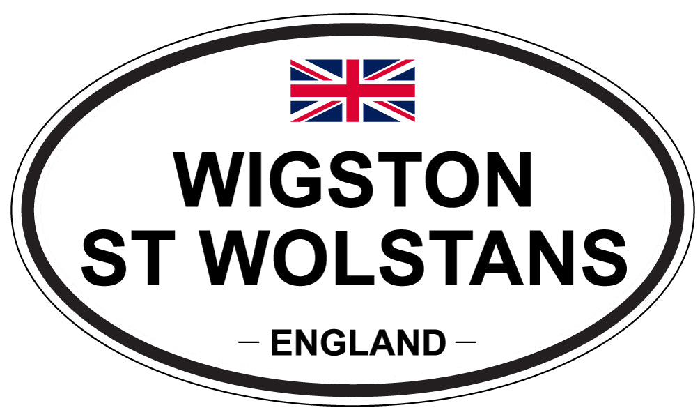 WIGSTON ST WOLSTANS, England - Oval Magnet