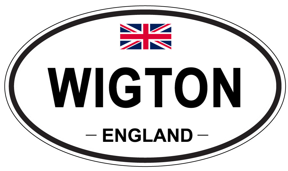 WIGTON, ENGLAND - Oval Sticker