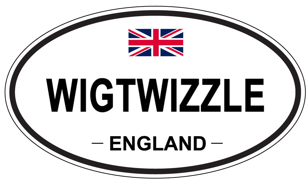 WIGTWIZZLE, ENGLAND - Oval Sticker