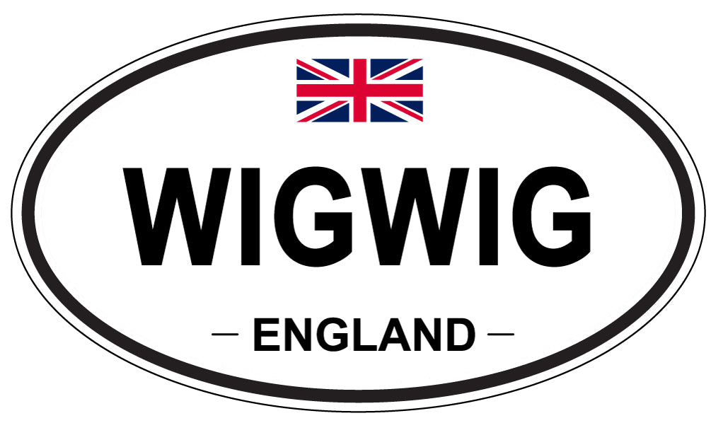 WIGWIG, England - Oval Magnet