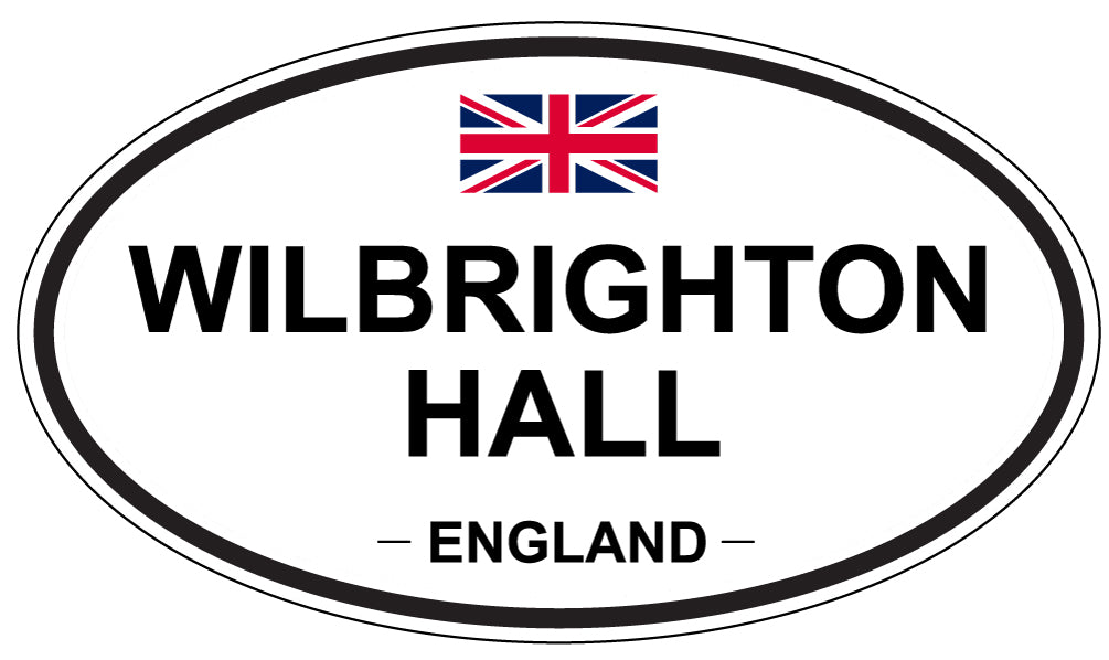WILBRIGHTON HALL, England - Oval Magnet