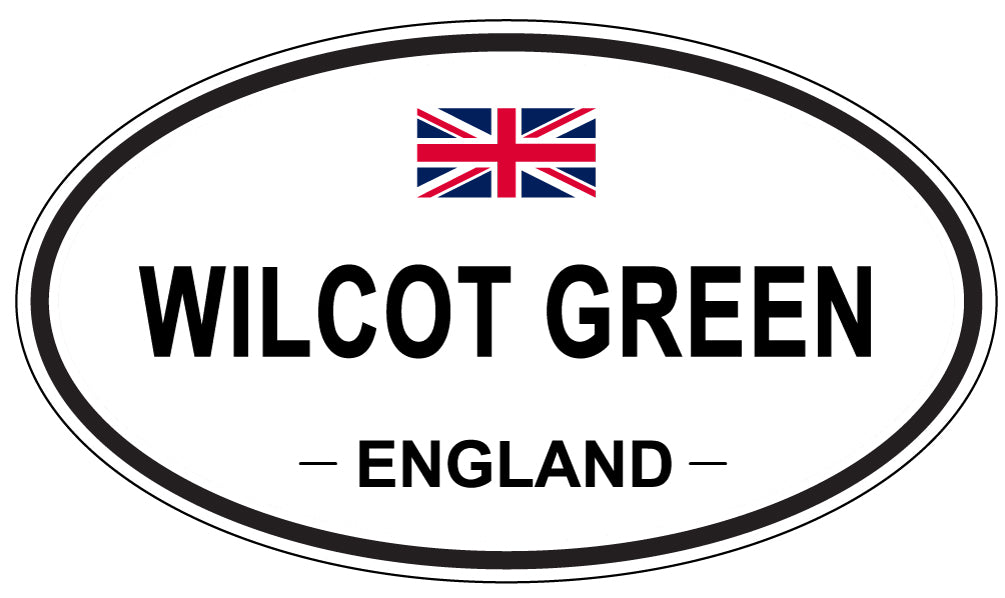 WILCOT GREEN, ENGLAND - Oval Sticker