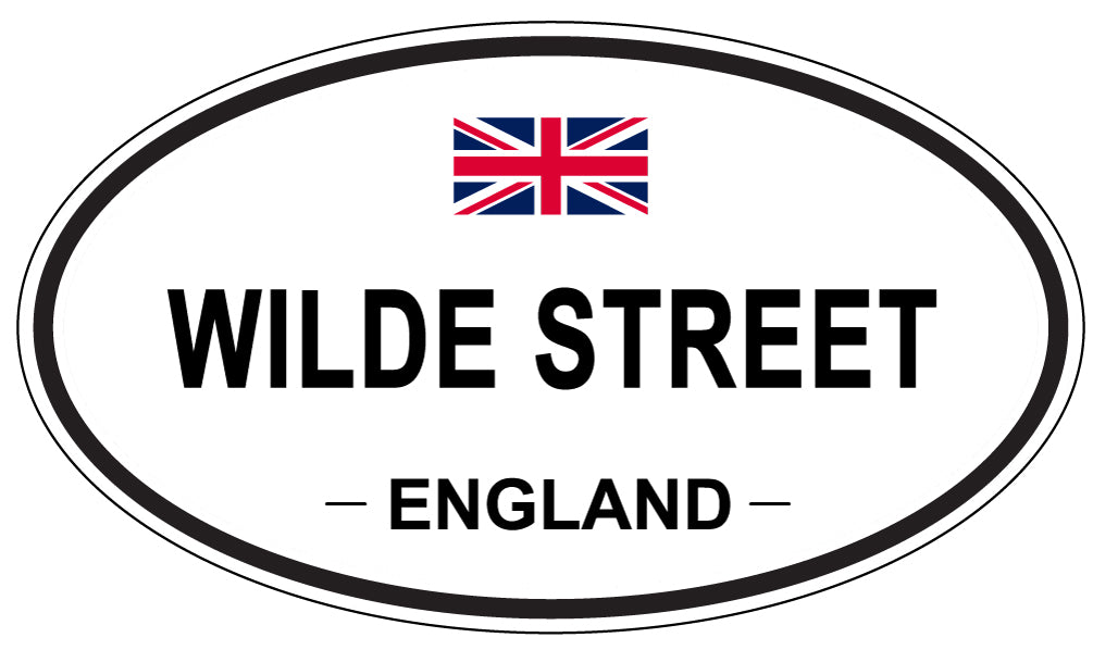 WILDE STREET, ENGLAND - Oval Sticker