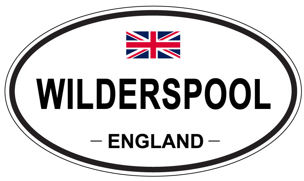 WILDERSPOOL, ENGLAND - Oval Sticker