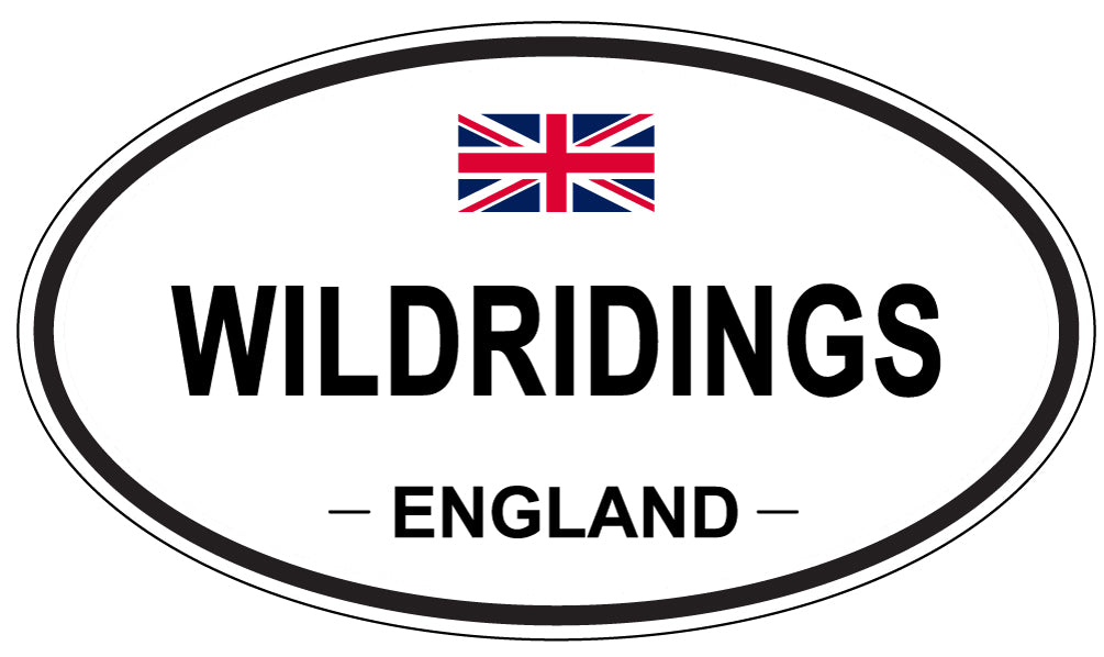 WILDRIDINGS, England - Oval Magnet