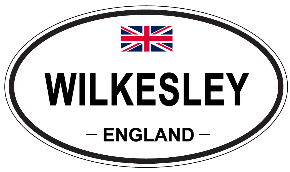 WILKESLEY, ENGLAND - Oval Sticker
