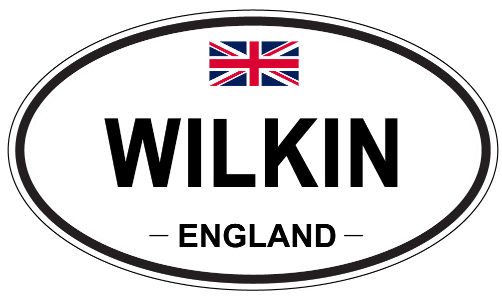 WILKIN, ENGLAND - Oval Sticker