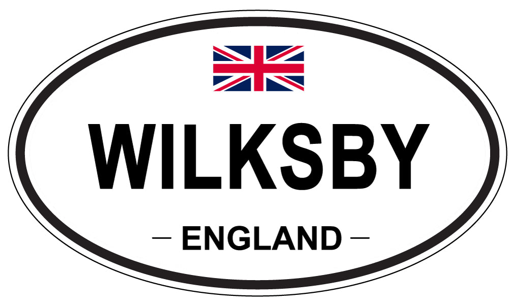 WILKSBY, England - Oval Magnet
