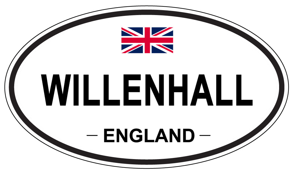 WILLENHALL, ENGLAND - Oval Sticker