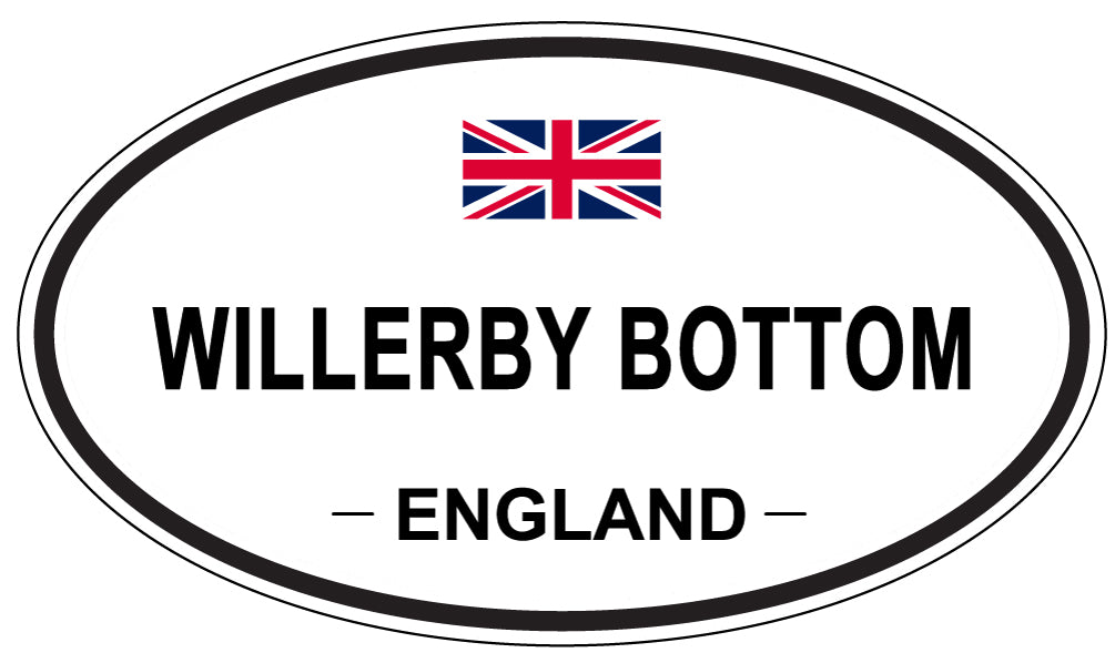 WILLERBY BOTTOM, England - Oval Magnet