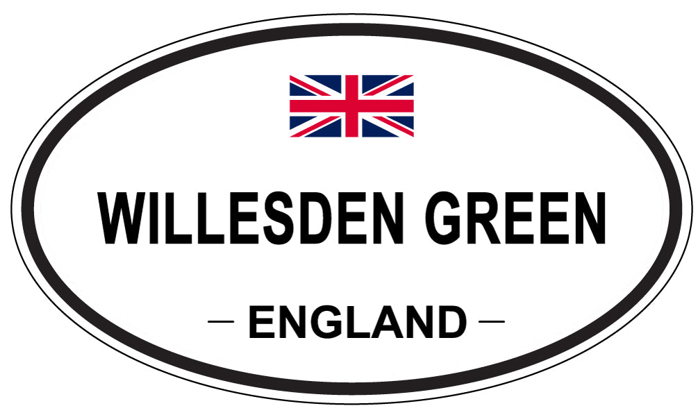 WILLESDEN GREEN, England - Oval Magnet