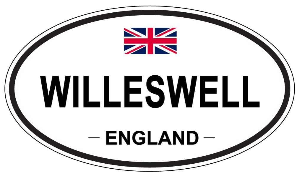 WILLESWELL, ENGLAND - Oval Sticker