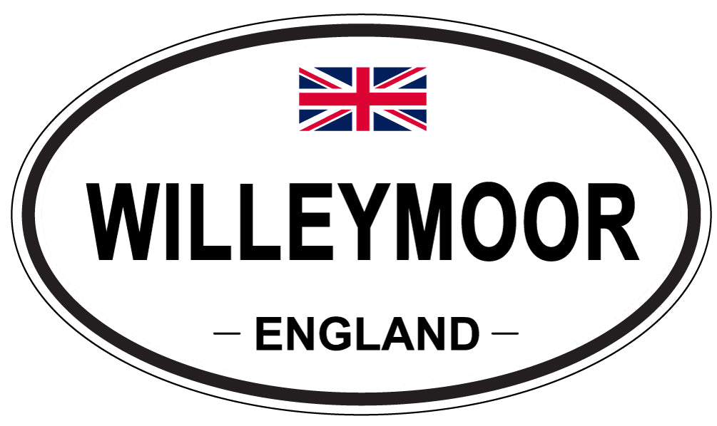 WILLEYMOOR, ENGLAND - Oval Sticker
