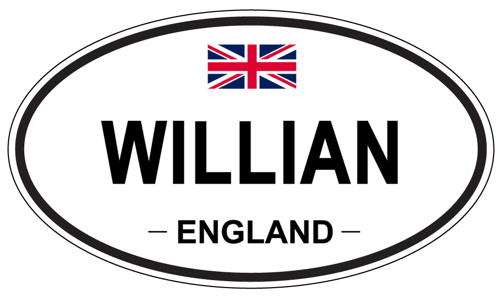 WILLIAN, England - Oval Magnet