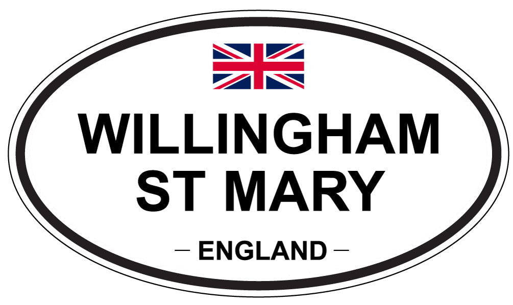 WILLINGHAM ST MARY, England - Oval Magnet