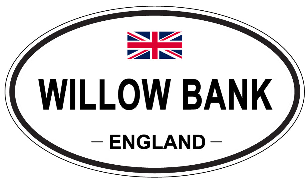 WILLOW BANK, England - Oval Magnet