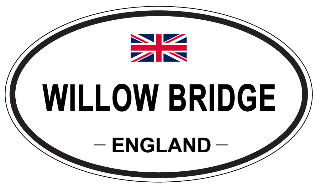 WILLOW BRIDGE, England - Oval Magnet