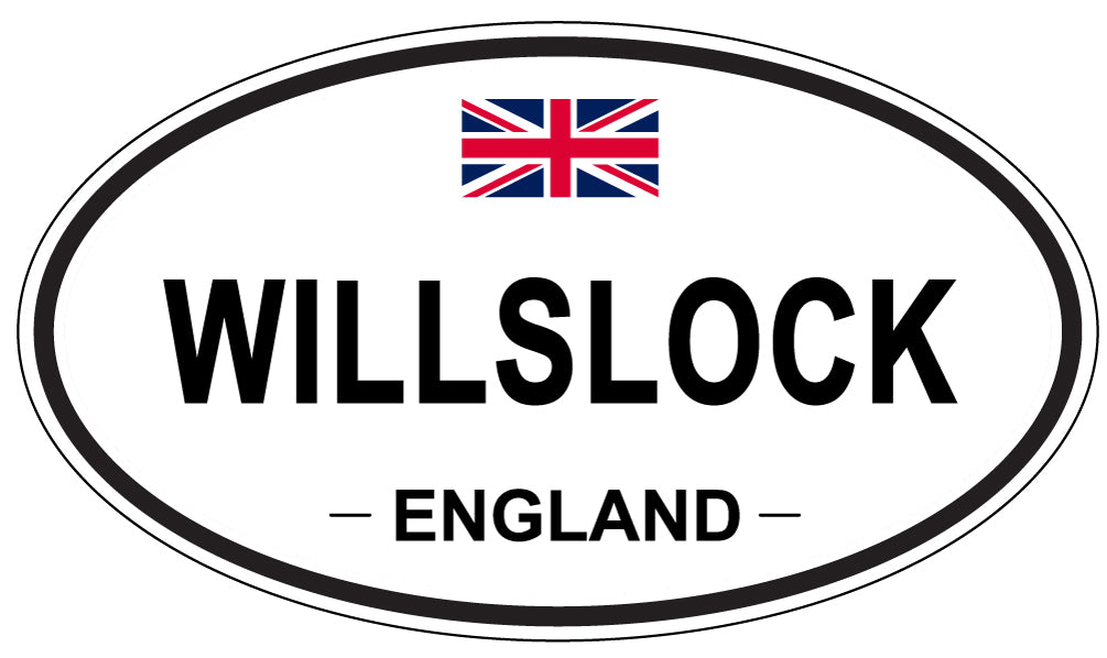 WILLSLOCK, ENGLAND - Oval Sticker