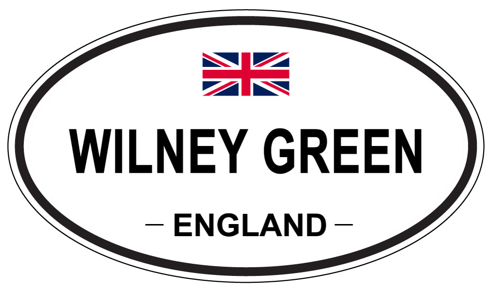 WILNEY GREEN, ENGLAND - Oval Sticker