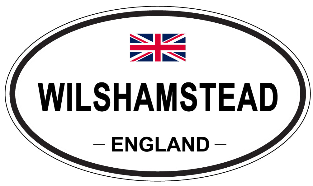 WILSHAMSTEAD, ENGLAND - Oval Sticker