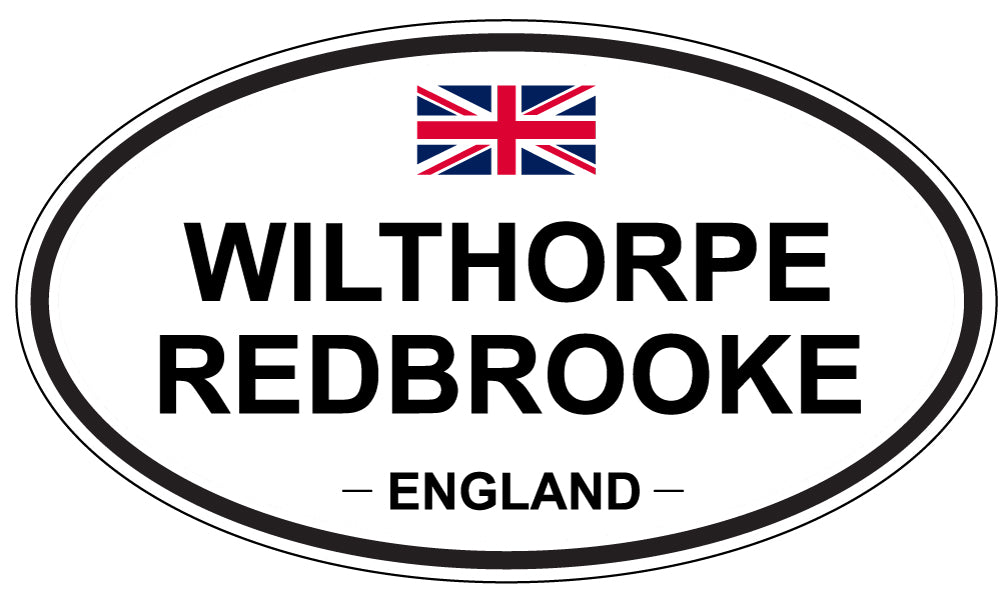 WILTHORPE REDBROOKE, ENGLAND - Oval Sticker