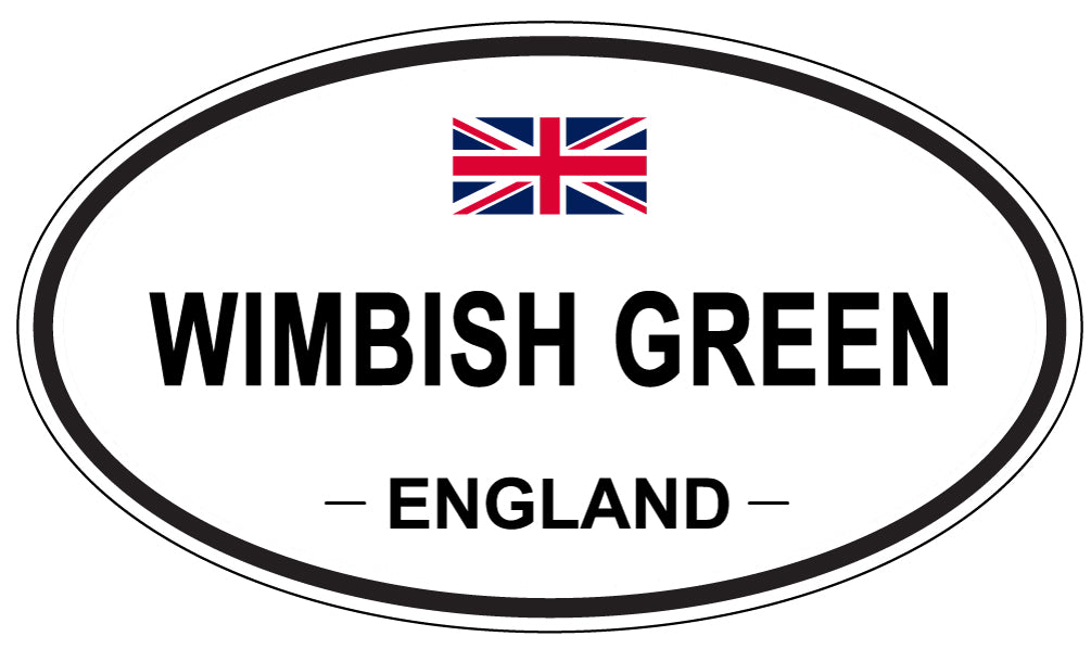WIMBISH GREEN, England - Oval Magnet