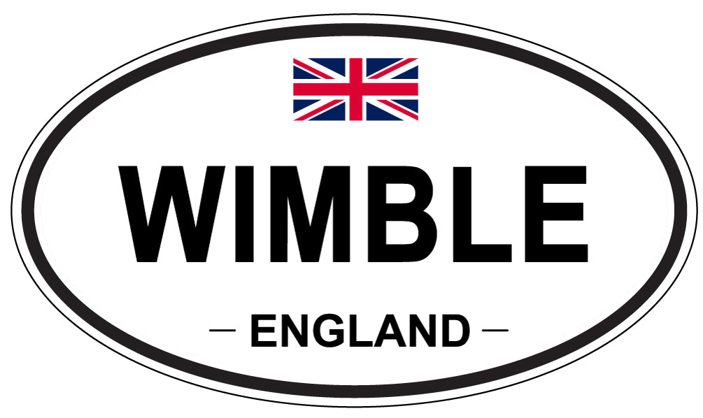 WIMBLE, ENGLAND - Oval Sticker