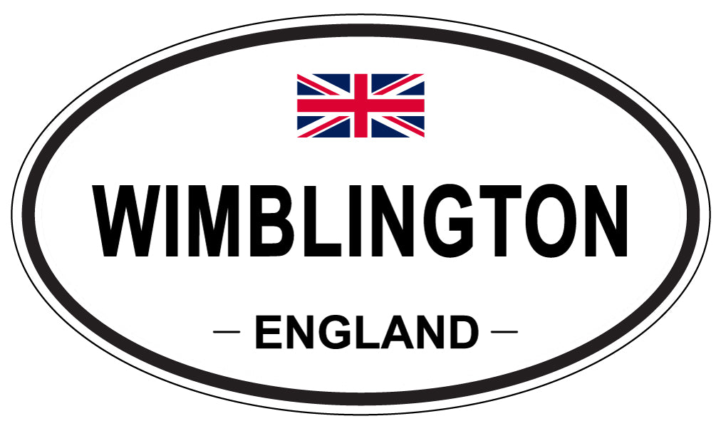 WIMBLINGTON, ENGLAND - Oval Sticker
