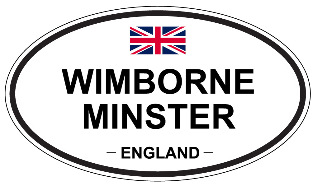WIMBORNE MINSTER, England - Oval Magnet
