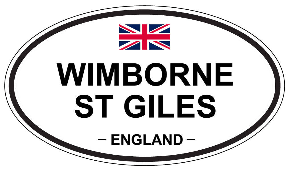 WIMBORNE ST GILES, England - Oval Magnet