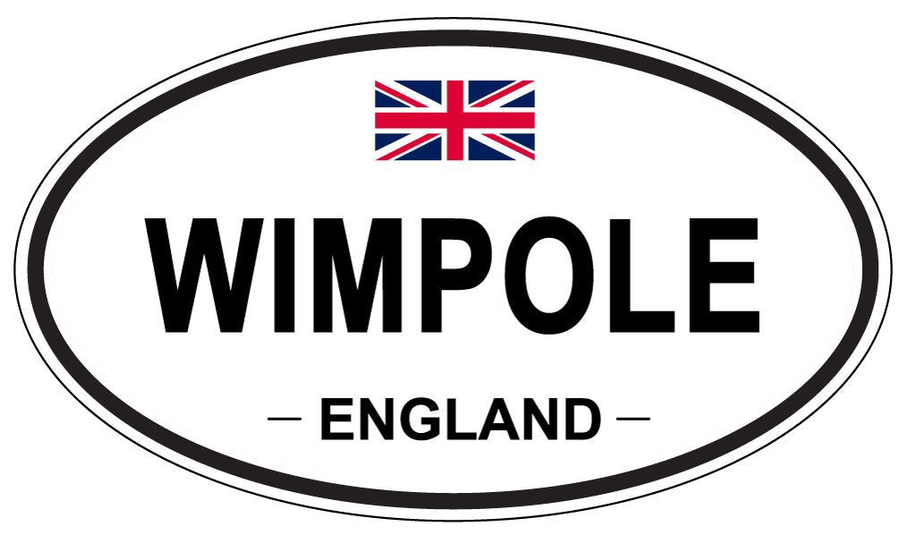WIMPOLE, ENGLAND - Oval Sticker