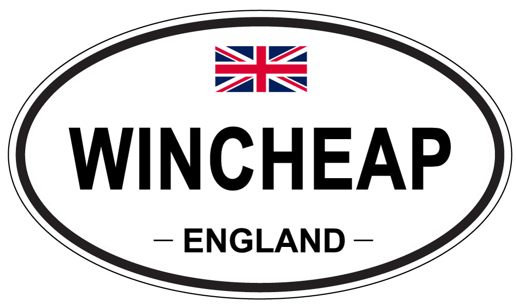 WINCHEAP, ENGLAND - Oval Sticker
