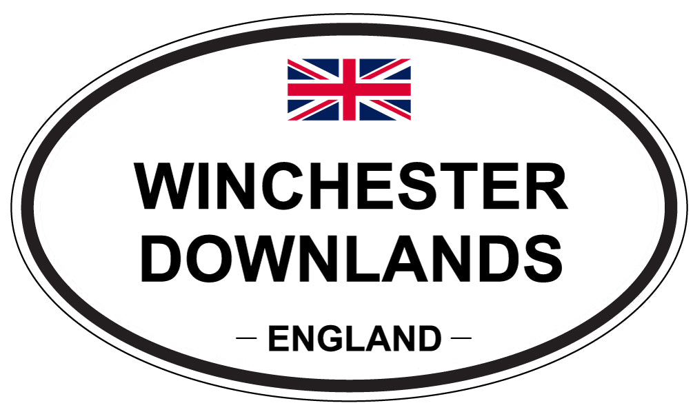 WINCHESTER DOWNLANDS, England - Oval Magnet