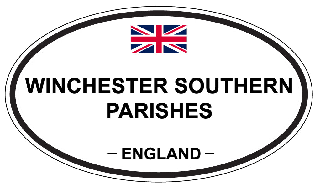 WINCHESTER SOUTHERN PARISHES, England - Oval Magnet