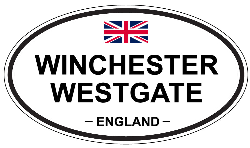 WINCHESTER WESTGATE, ENGLAND - Oval Sticker