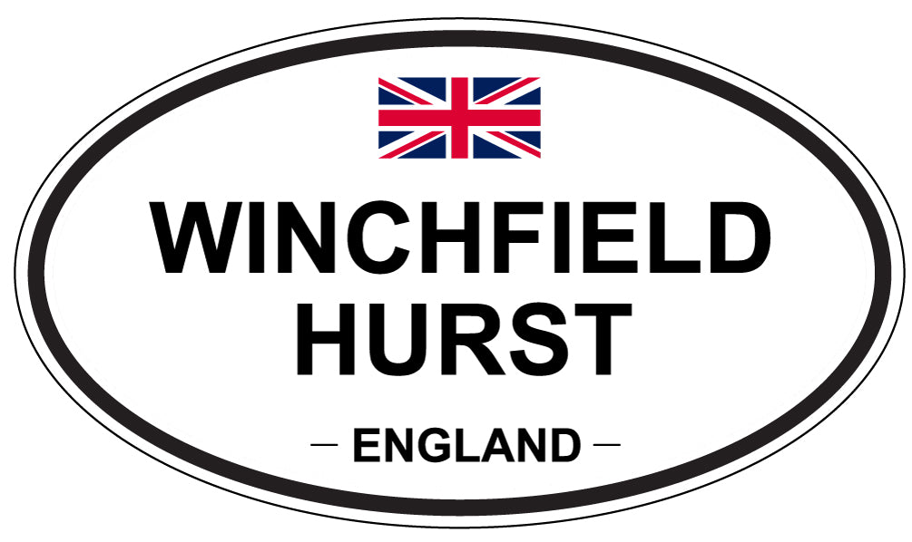 WINCHFIELD HURST, ENGLAND - Oval Sticker