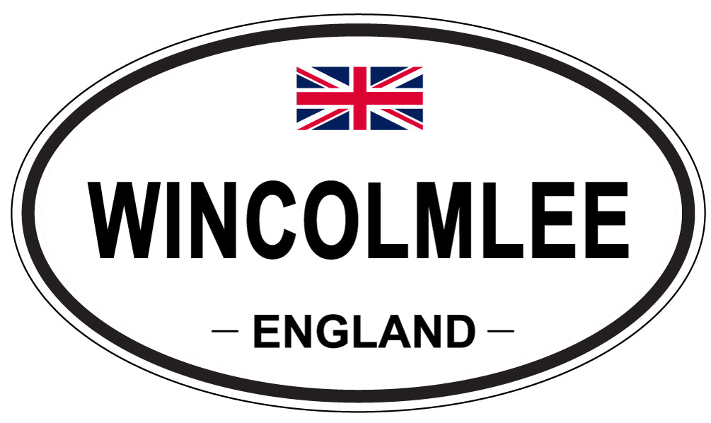 WINCOLMLEE, ENGLAND - Oval Sticker