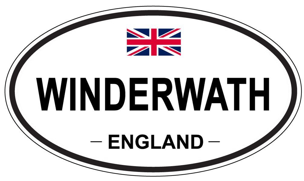 WINDERWATH, ENGLAND - Oval Sticker