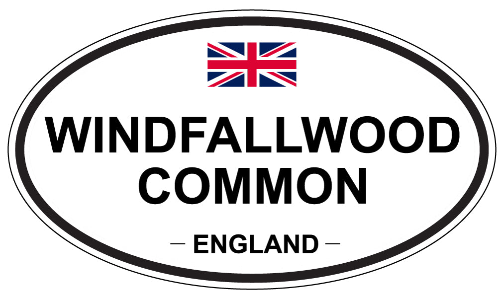 WINDFALLWOOD COMMON, ENGLAND - Oval Sticker
