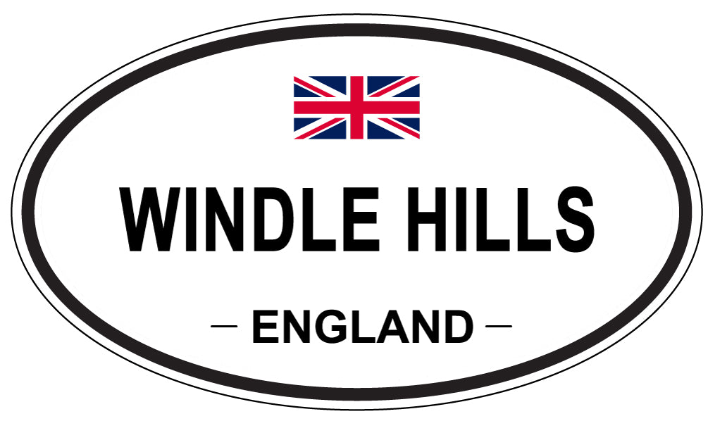 WINDLE HILLS, ENGLAND - Oval Sticker
