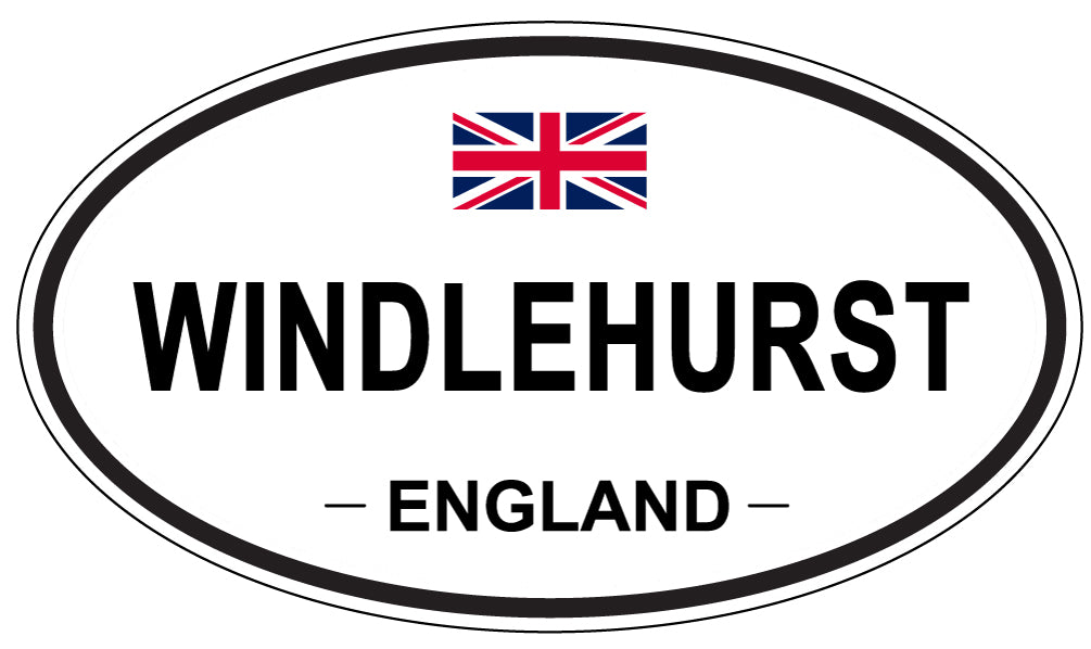 WINDLEHURST, ENGLAND - Oval Sticker
