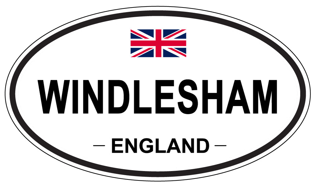 WINDLESHAM, ENGLAND - Oval Sticker