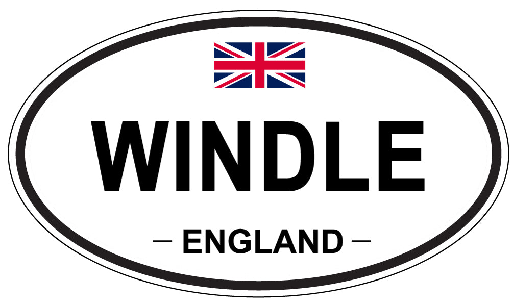 WINDLE, England - Oval Magnet