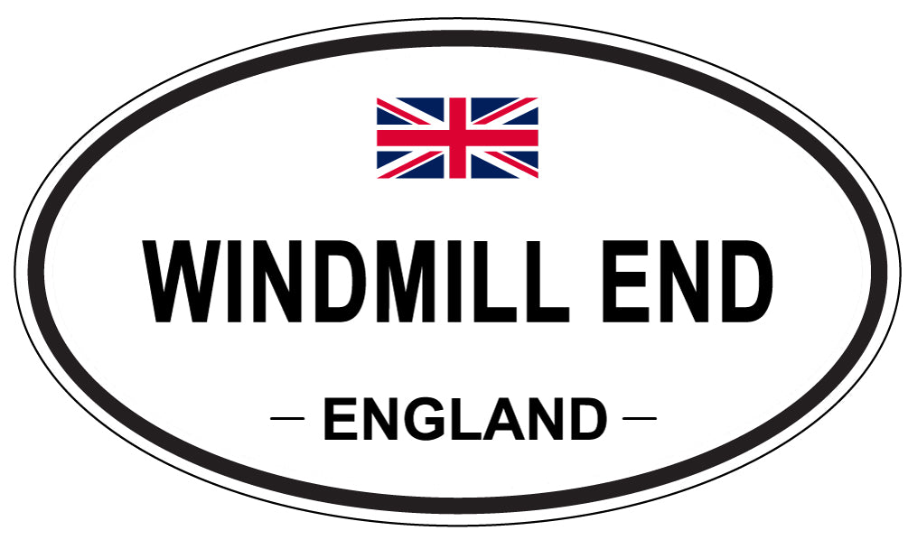 WINDMILL END, ENGLAND - Oval Sticker