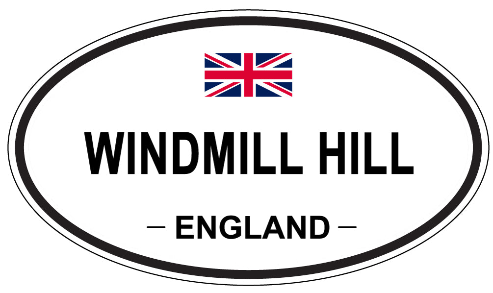 WINDMILL HILL, ENGLAND - Oval Sticker