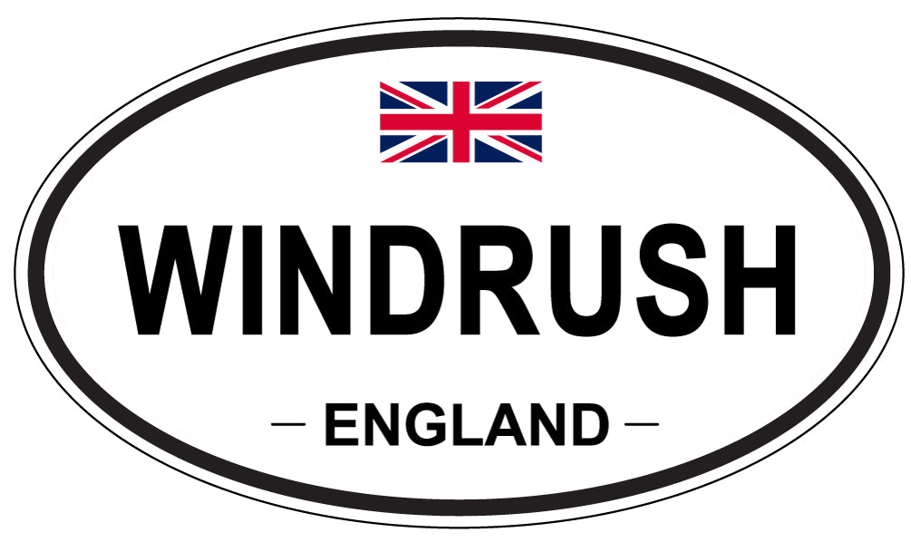 WINDRUSH, ENGLAND - Oval Sticker