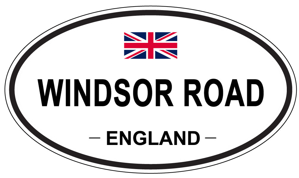 WINDSOR ROAD, England - Oval Magnet