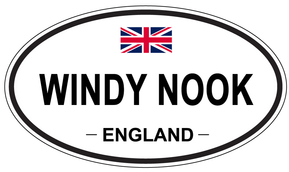 WINDY NOOK, ENGLAND - Oval Sticker